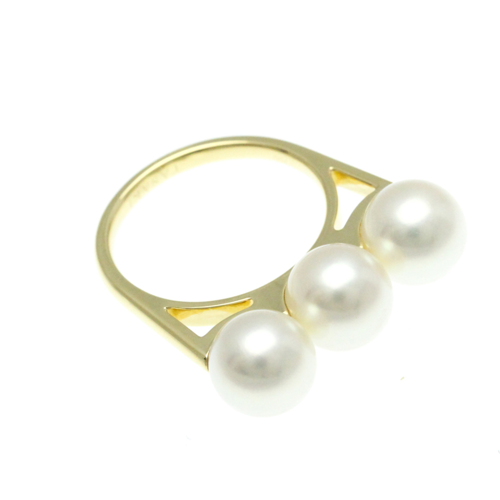 Tasaki Balance Era R-4418 Yellow Gold (18K) Fashion Pearl Band Ring Gold - Picture 9 of 9